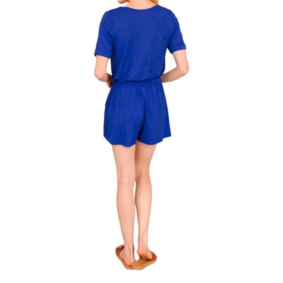NEW CHERISH from romp to rest romper in blue - Picture 2 of 4